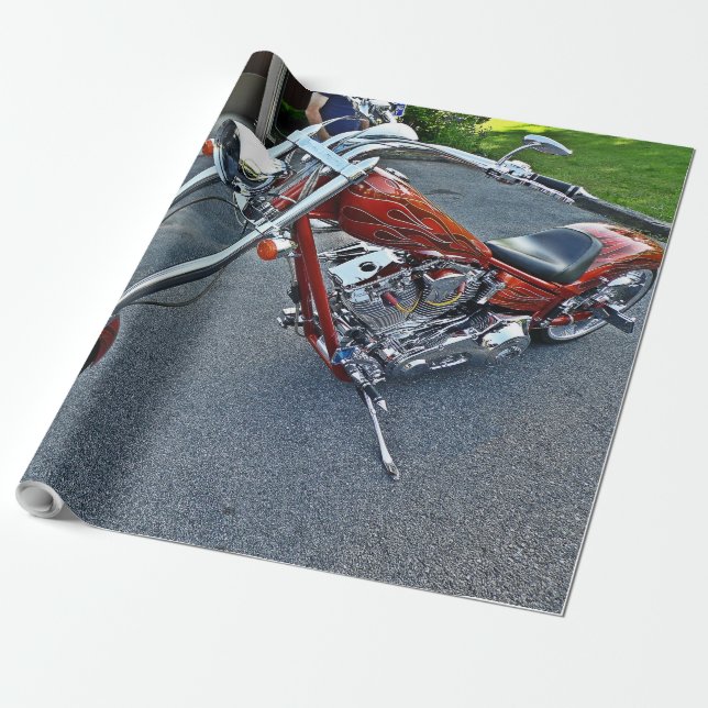 Papier Cadeau Papier d'emballage de vélo fait sur commande (Déroulé)