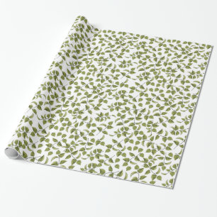 Papier Cadeau Papier d'emballage de vigne verte de lierre