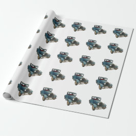 Papier Cadeau Papier d'emballage de voiture ancienne