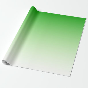 Papier Cadeau Papier d'emballage dégradant vert foncé à vert cla