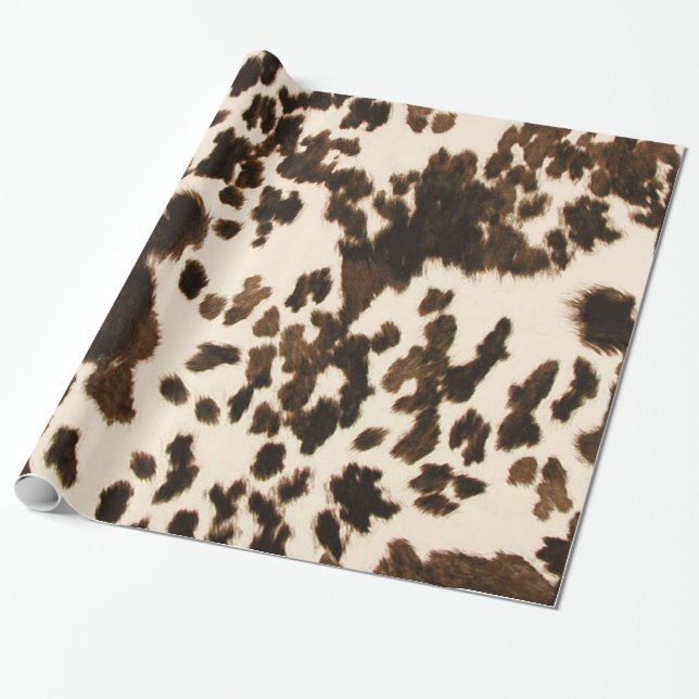 Papier Cadeau papier d'emballage d'impression pour vache (Déroulé)