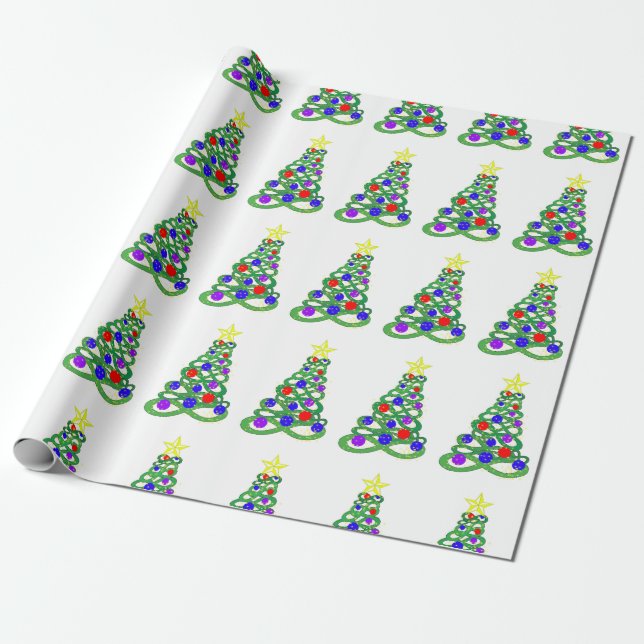 Papier Cadeau Papier d'emballage d'Infini-Arbre (Déroulé)