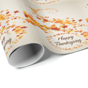 Papier Cadeau Papier d'emballage du bon thanksgiving 4