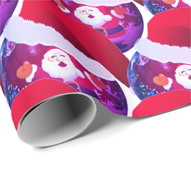 Papier Cadeau Papier d'emballage du Père Noël (Coin rond)