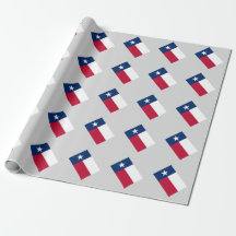 Papier d'emballage du Texas d'état d'anniversaire