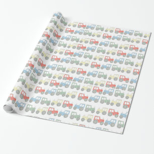 Papier Cadeau Papier d'emballage du tracteur