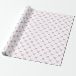 Papier Cadeau Papier d'emballage élégant à motif de cœurs en ros