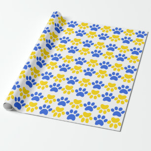 Papier Cadeau Papier d'emballage empreinte de patte Lansing Bobc