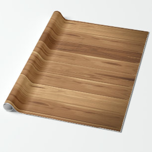 Papier Cadeau Papier d'emballage en bois