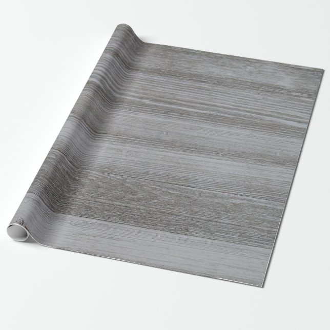Papier Cadeau Papier d'emballage en bois de grange rustique (Déroulé)