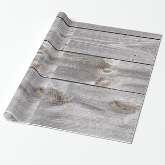Papier Cadeau Papier d'emballage en bois patiné