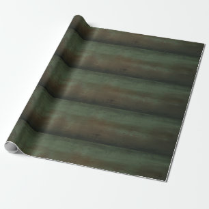 Papier Cadeau Papier d'emballage en bois vert