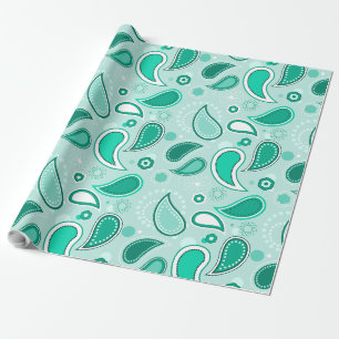 Papier Cadeau papier d'emballage en cachemire vert