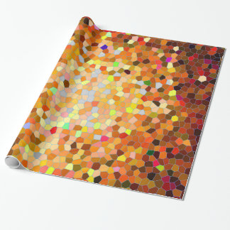 Papier Cadeau Papier d'emballage en mosaïque de Fiesta