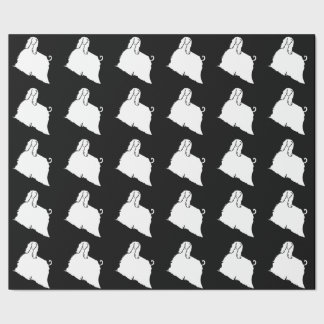 Papier Cadeau Papier d'emballage en silhouette afghane