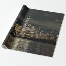 Papier d'emballage en skyline NYC