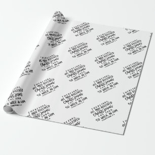 Papier Cadeau Papier d'emballage en verset de la bible Colossian