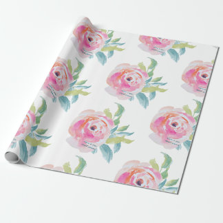 Papier Cadeau Papier d'emballage floral actuel stupide