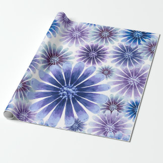Papier Cadeau Papier d'emballage floral lavande