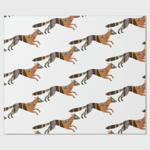 Papier Cadeau Papier d'emballage Fox