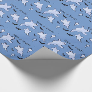 Papier Cadeau Papier d'emballage Ghosts Bats