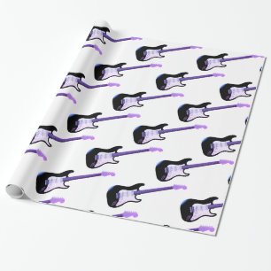 Papier Cadeau Papier d'emballage, guitare basse