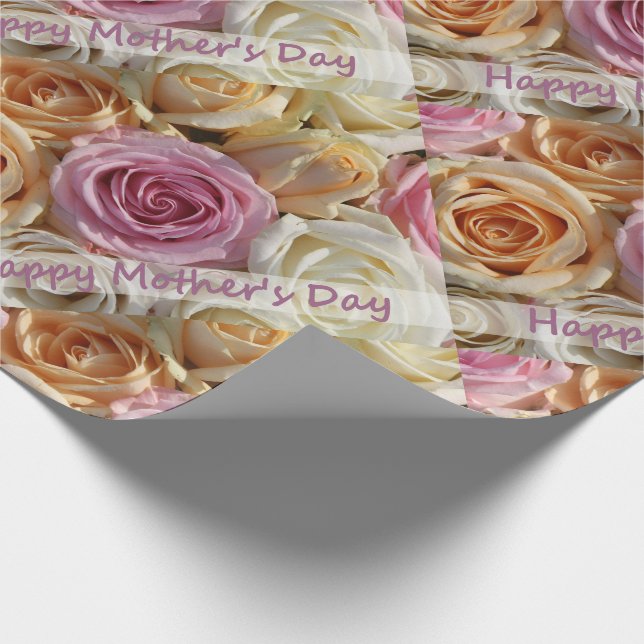 Papier Cadeau Papier d'emballage heureux du jour de mère (Coin)