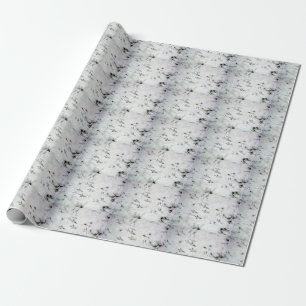 Papier Cadeau Papier d'emballage imprimé de pied d'oiseau