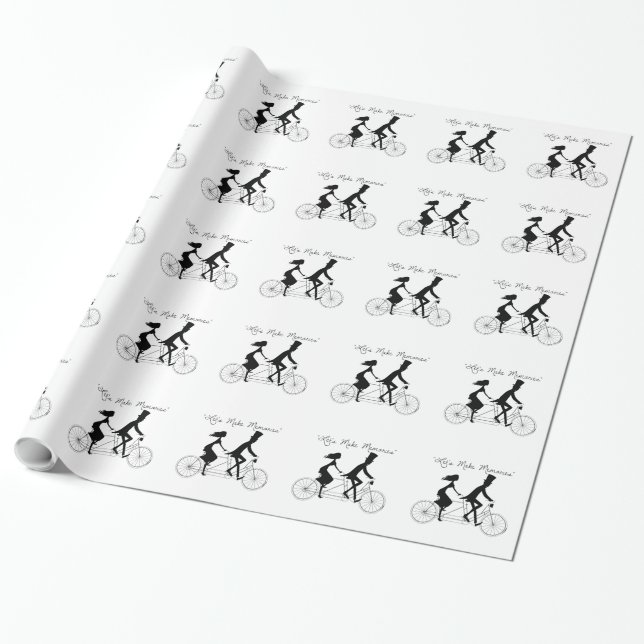 Papier Cadeau Papier d'emballage mariage (Déroulé)