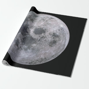 Papier Cadeau Papier d'emballage mat de PLEINE LUNE