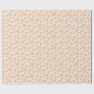 Papier Cadeau "Papier d'emballage Minimal Heart Love – Esthétiqu