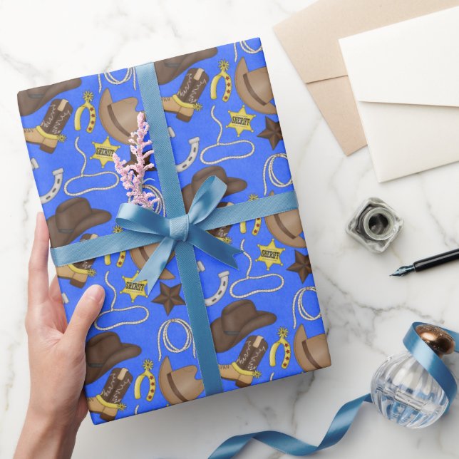 Papier Cadeau Papier d'emballage motif de l'Ouest du pays (Cadeaux)
