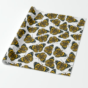 Papier Cadeau Papier d'emballage motif papillon de femme peint