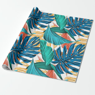 Papier Cadeau Papier d'emballage motif tropical