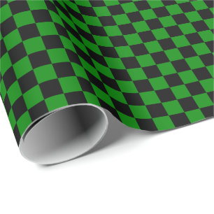 Papier Cadeau Papier d'emballage moyen de contrôles noirs et