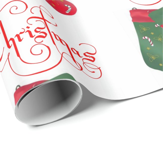 Papier Cadeau Papier d'emballage Noël (Coin rond)