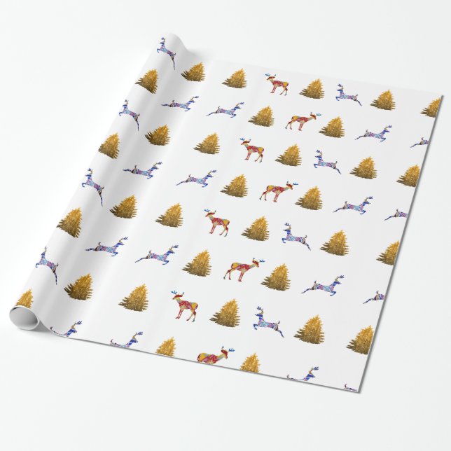 Papier Cadeau Papier d'emballage Noël (Déroulé)