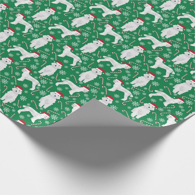 Papier Cadeau Papier d'emballage Noël de caniche (Coin)