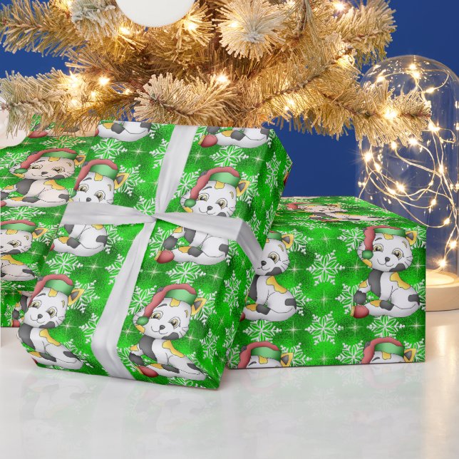 Papier Cadeau Papier d'emballage Noël Kitty Holiday (Vacances)