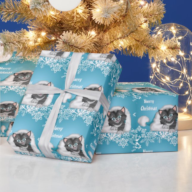 Papier Cadeau Papier d'emballage Noël Kitty Holiday (Vacances)