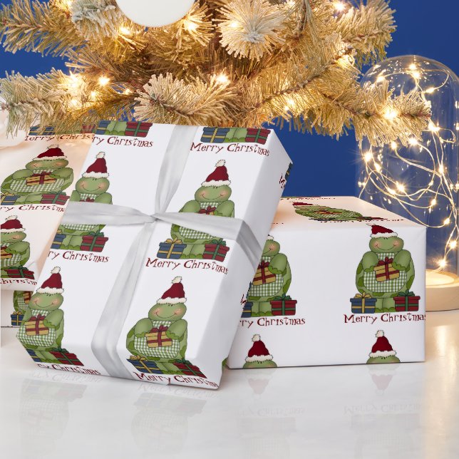 Papier Cadeau Papier d'emballage Noël Turtle Holiday (Vacances)