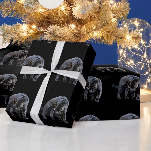 Papier Cadeau Papier d'emballage noir brillant Jaguar Diablo (Vacances)