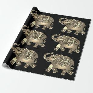 Papier Cadeau papier d'emballage ornemental d'éléphant
