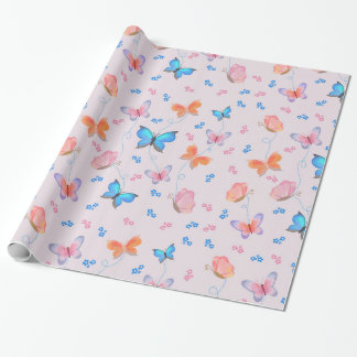 Papier Cadeau Papier d'emballage papillon