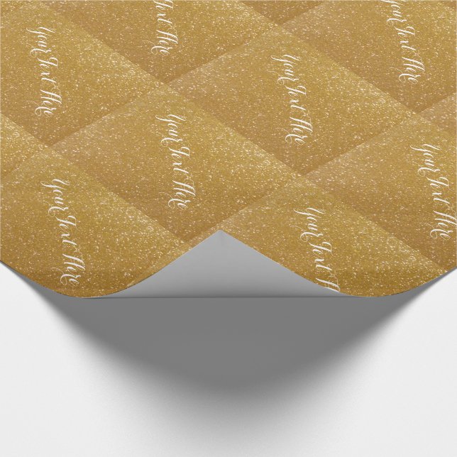 Papier Cadeau Papier d'emballage parties scintillant or avec typ (Coin)