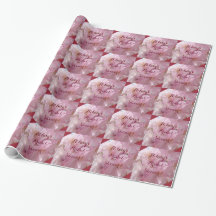 Papier d'emballage personnalisé de Fête de la
