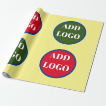 Papier d'emballage personnalisé, logo de remplacem