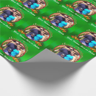 Papier Cadeau Papier d'emballage personnalisé par PHOTO de Noël