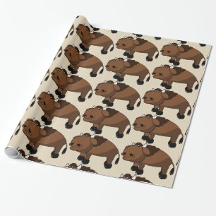 Papier Cadeau papier d'emballage pour bison