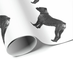 Papier Cadeau Papier d'emballage pour chien de boîte